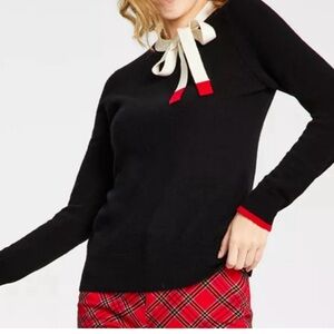 Charter Club Women's Bow Detail 100% Cashmere Sweater Sz M